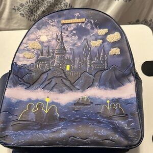 Enchanting Hogwarts Castle Blue Backpack